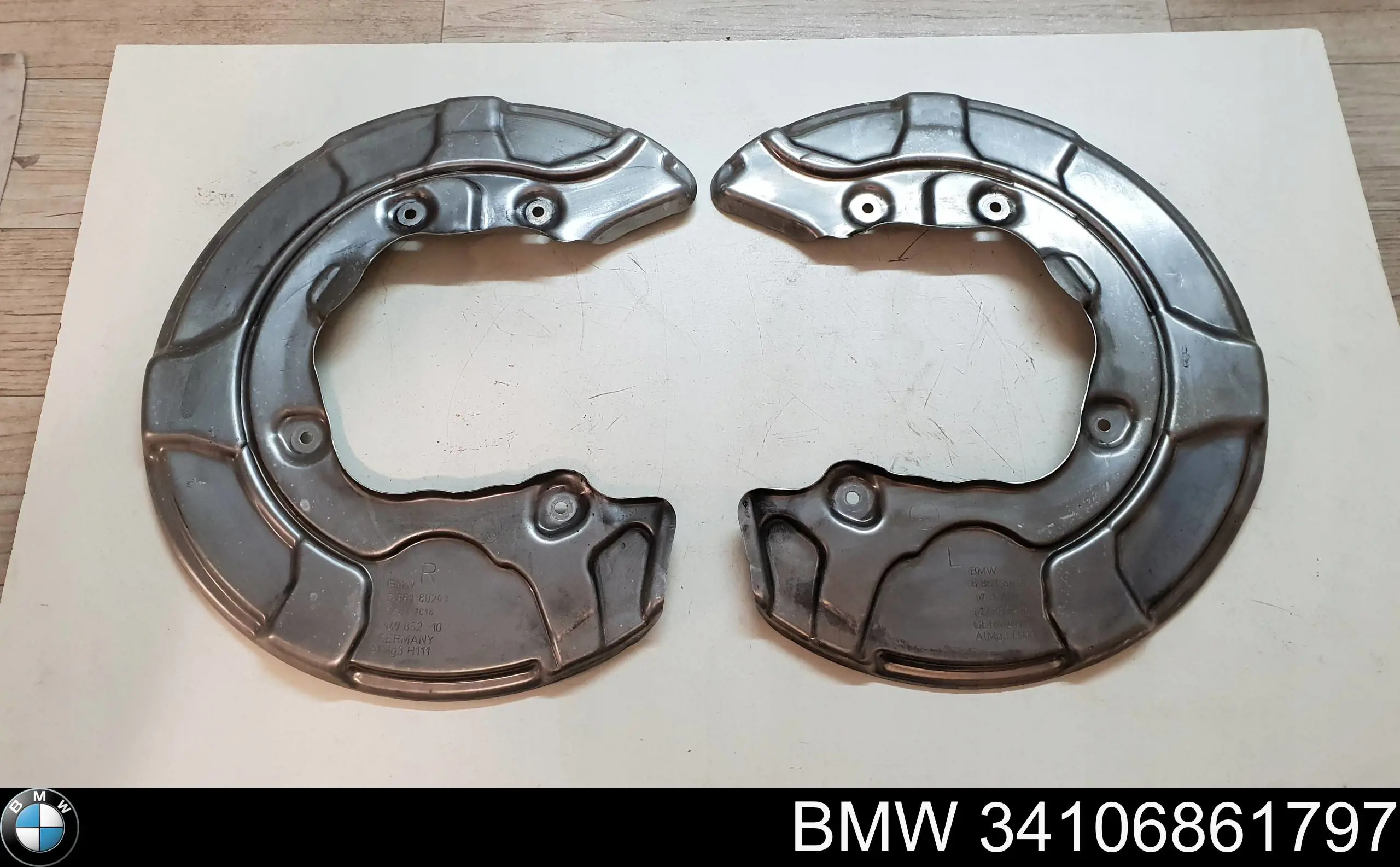 Protector del disco de freno delantero izquierdo BMW 34106861797 precio, desde 72,26 EUR