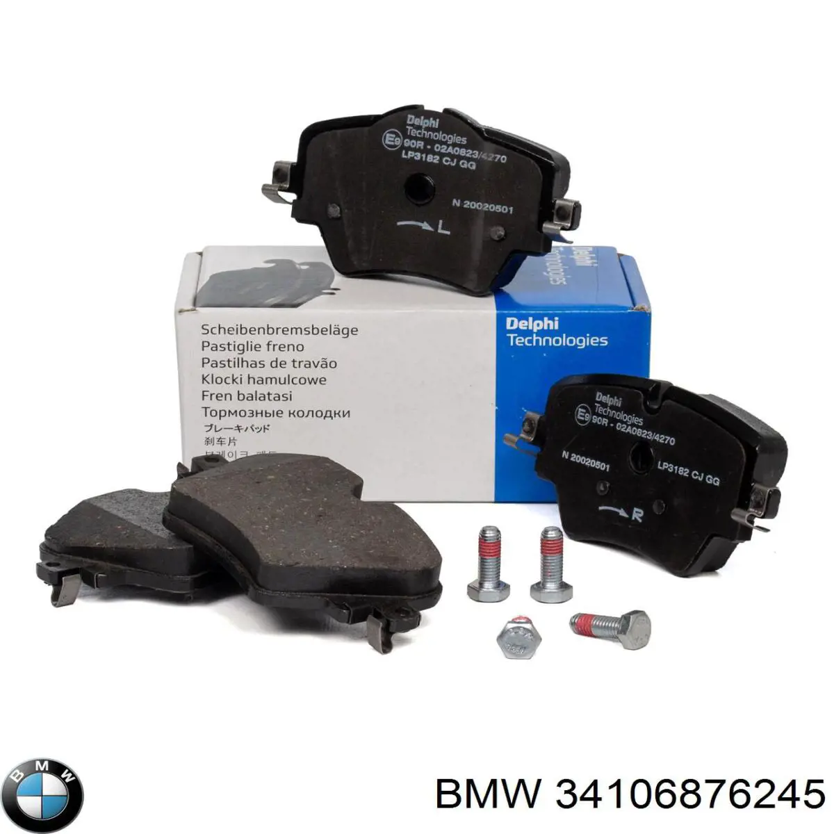 Comprar 34106876245 BMW Pastillas delanteras de freno