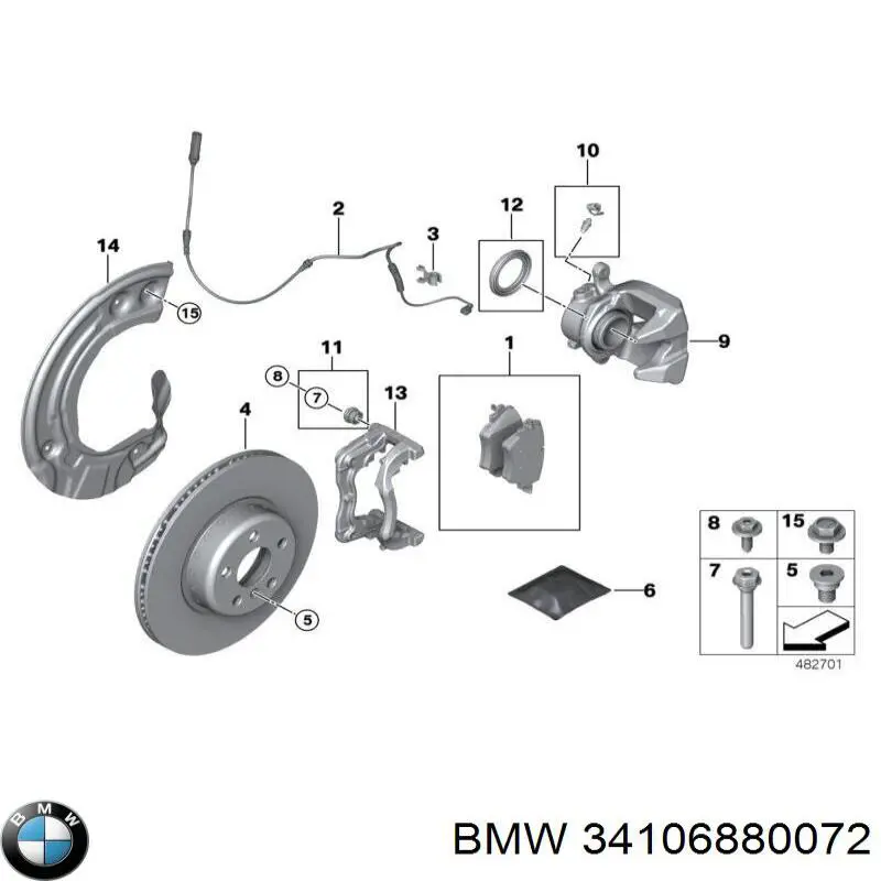 Comprar 34106880072 BMW Freno de disco delantero