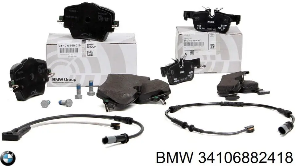 Comprar 34106882418 BMW Pastillas delanteras de freno