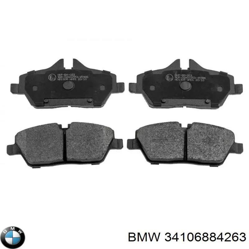 Pastillas freno delanteras BMW 34106884263 precio, desde 29,78 EUR