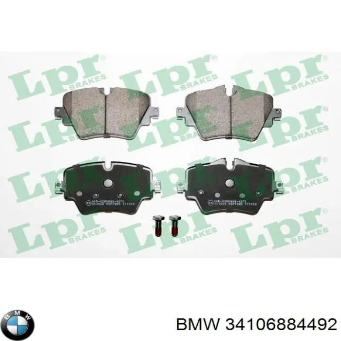 Comprar 34106884492 BMW Pastillas delanteras de freno