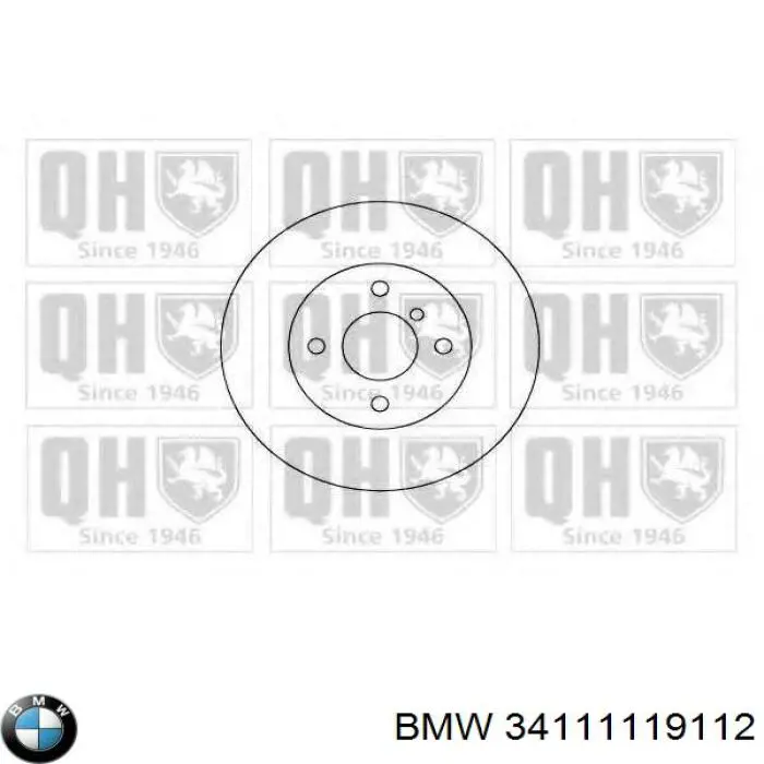 34111117038 BMW disco de freno delantero