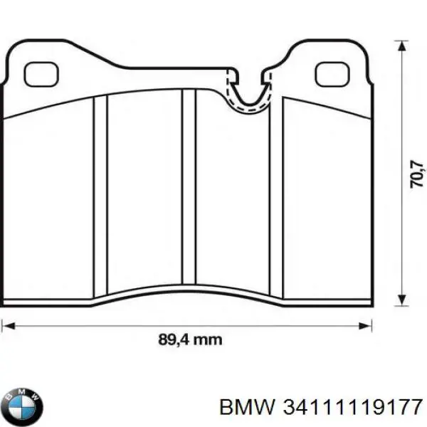 34111119177 BMW pastillas de freno delanteras