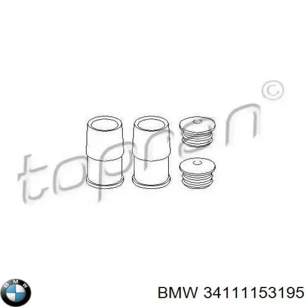 34111153195 BMW juego de reparación, pinza de freno delantero