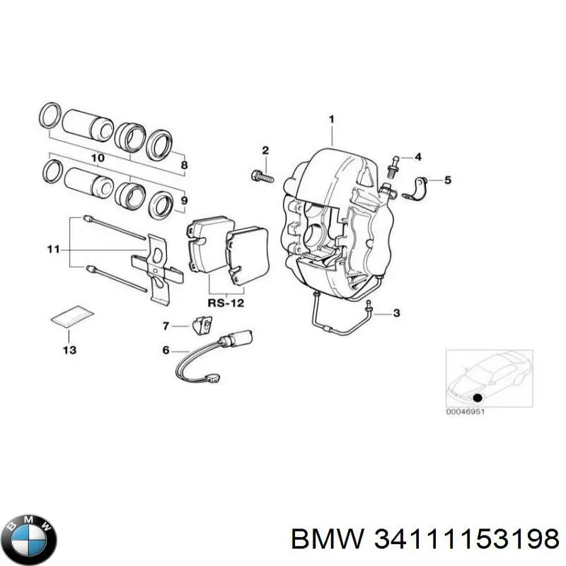  BMW 34111153198