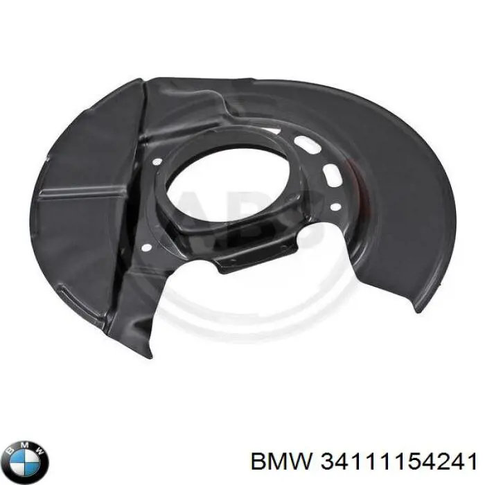 34111154241 BMW chapa protectora contra salpicaduras, disco de freno delantero izquierdo