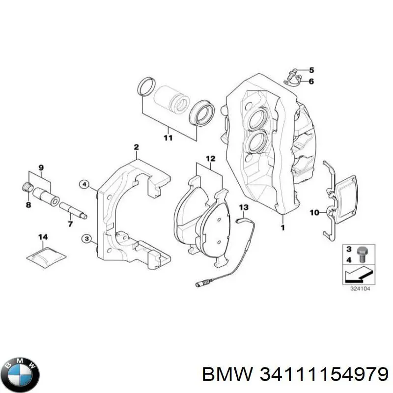 Comprar 34111154979 BMW Kit de reparación cilindro de freno principal