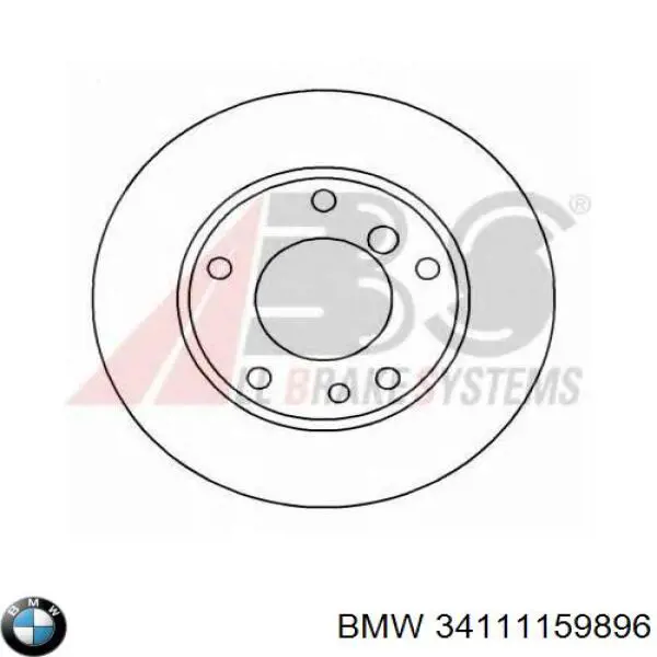 34111159896 BMW disco de freno delantero