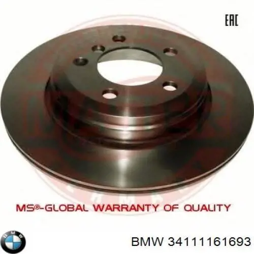 Disco de freno 34111161693 BMW