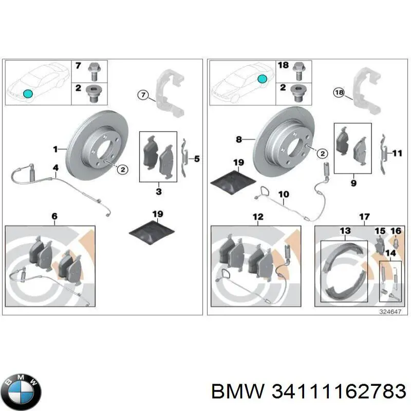 34111162783 BMW tornillo de culata