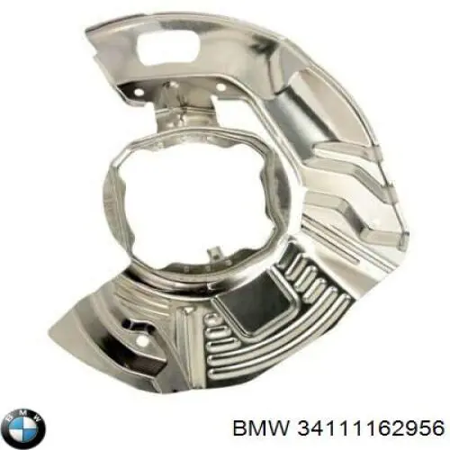 34111162956 BMW chapa protectora contra salpicaduras, disco de freno delantero derecho