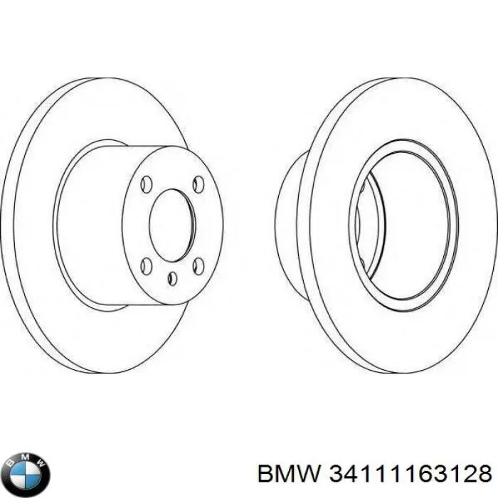 Comprar 34111163128 BMW Freno de disco delantero