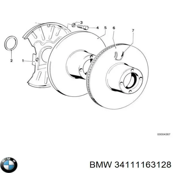 34111163128 BMW Discos