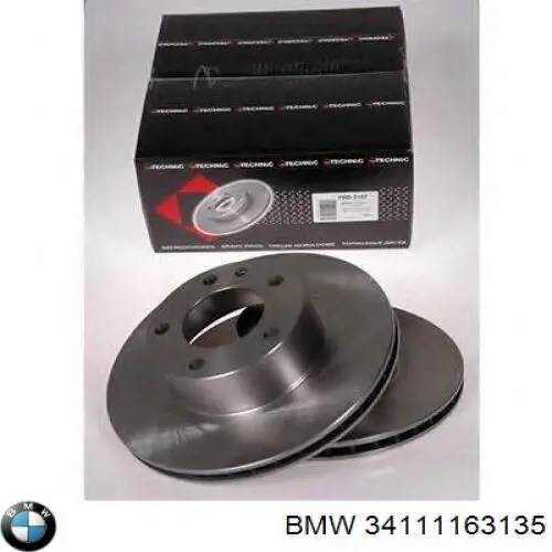 34111163135 BMW freno de disco delantero