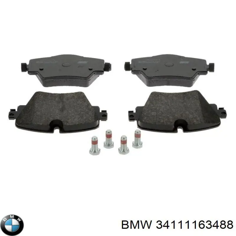 Comprar 34111163488 BMW Juego de resortes de sujeción de pastillas de freno delanteras