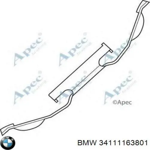 Resorte de retención de la pinza de freno BMW 34111163801 precio, desde 10,64 EUR