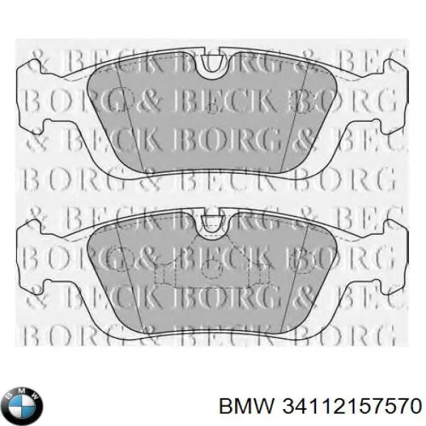 Pastillas freno delanteras BMW 34112157570 precio, desde 24,41 EUR