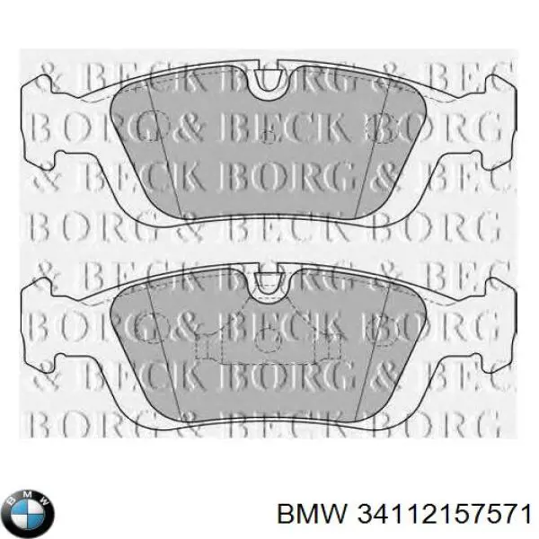 Comprar 34112157571 BMW Pastillas delanteras de freno