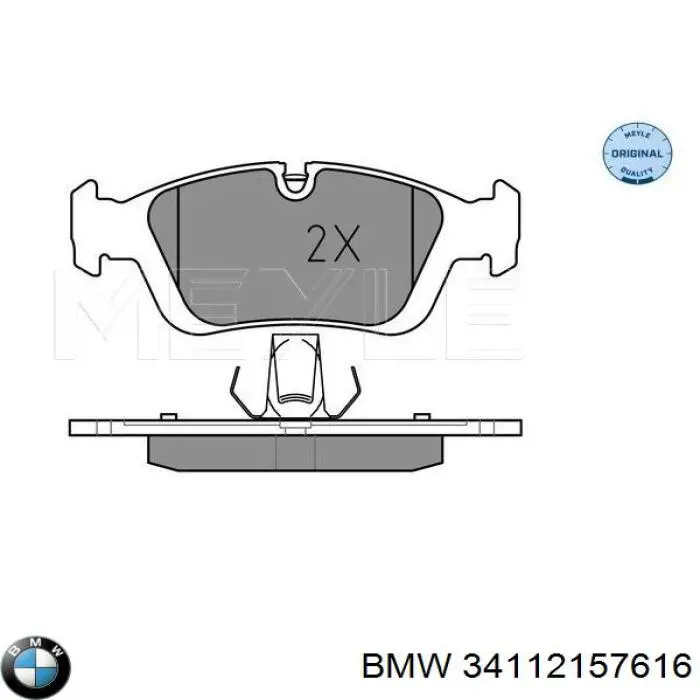 Pastillas de freno 34112157616 BMW
