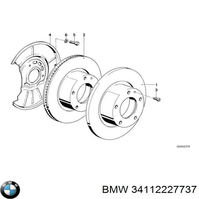 Comprar 34112227737 BMW Freno de disco delantero