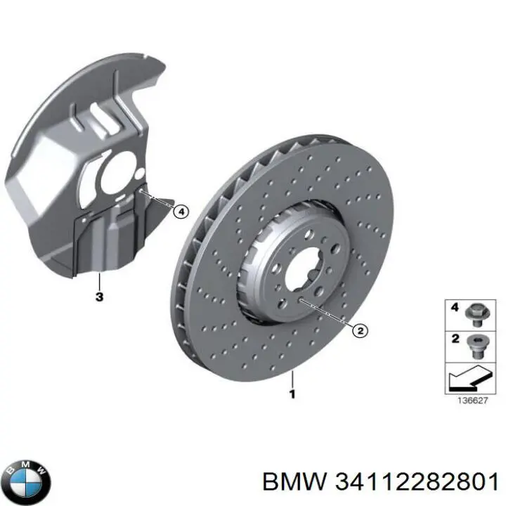 Frenos delanteros BMW 34112282801 precio, desde 290,39 EUR