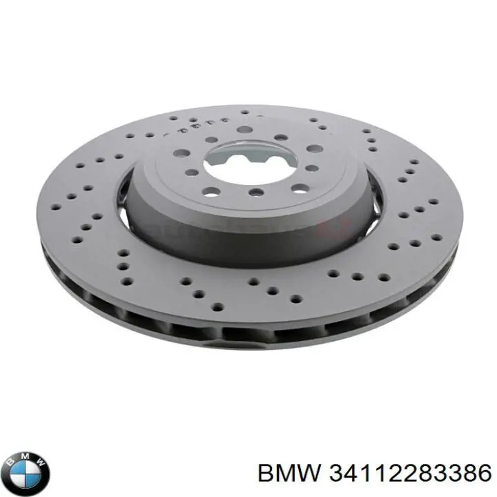 34112283386 BMW disco de freno trasero