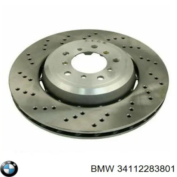 Disco de freno trasero 34112283801 BMW