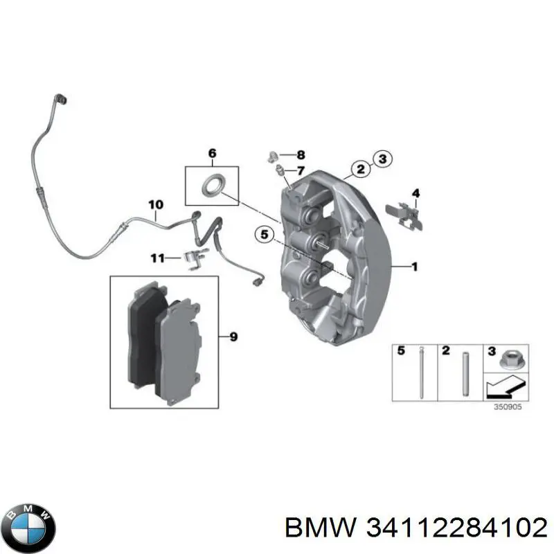 Disco de freno 34112284102 BMW