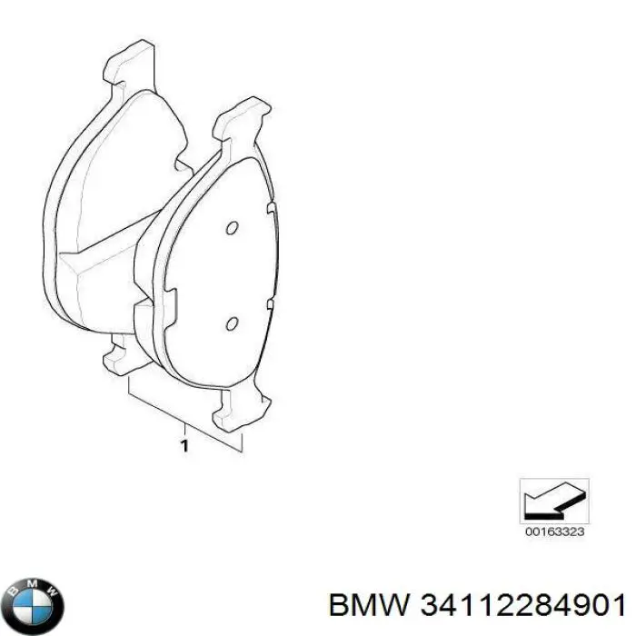 Disco de freno 34112284901 BMW