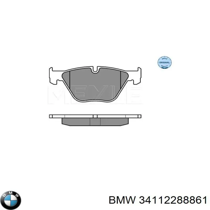 Pastillas de freno delanteras BMW 34112288861