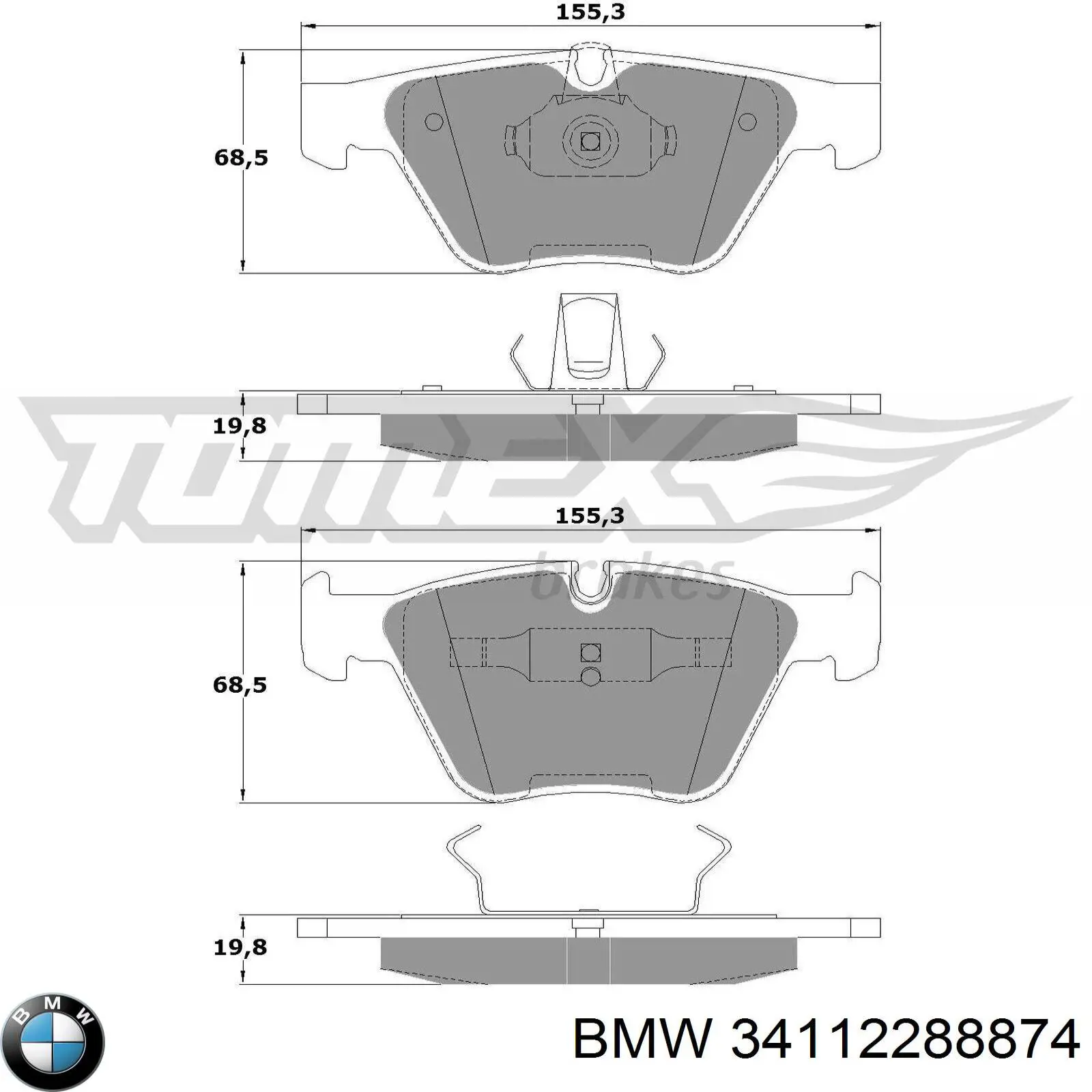 Pastillas de freno delanteras BMW 3 E90