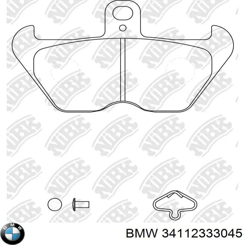 34117658156 BMW pastillas de freno delanteras