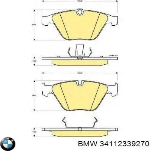 Pastillas de freno delanteras BMW 3 E90
