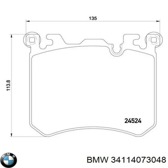 34114073048 BMW pastillas de freno delanteras