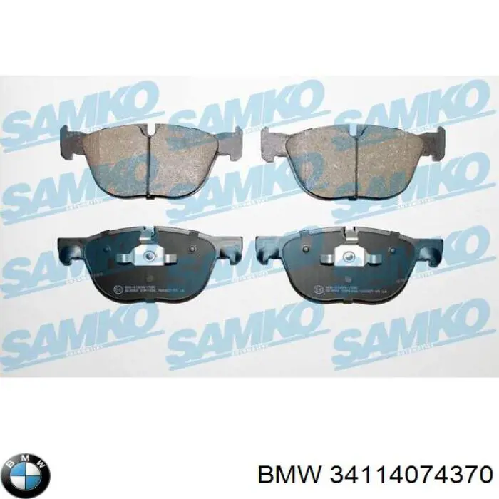 Pastillas de freno delanteras BMW 34114074370