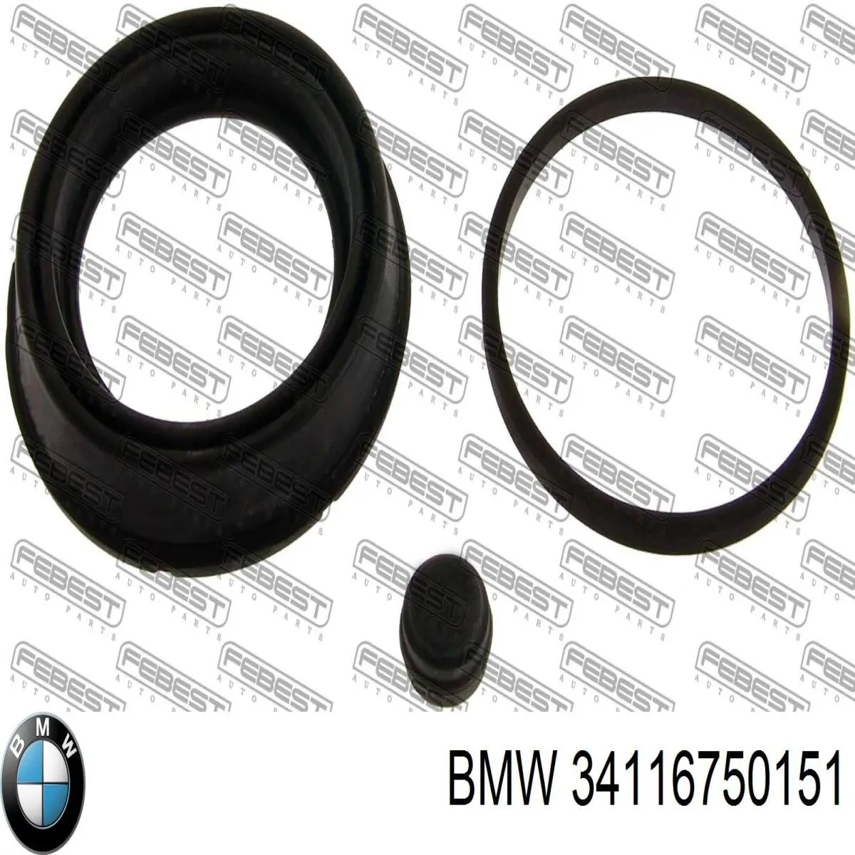 Comprar 34116750151 BMW Juego de reparación, pinza de freno trasero
