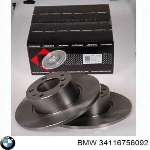 34116756092 BMW freno de disco delantero