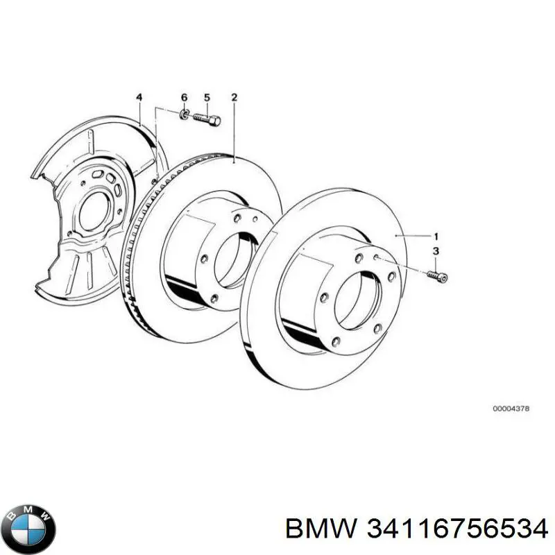 Comprar 34116756534 BMW Freno de disco delantero
