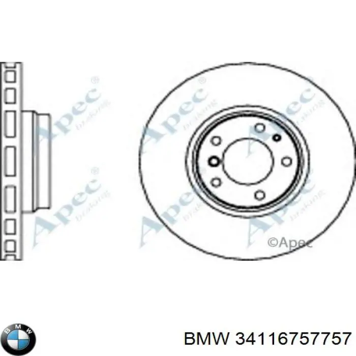 34116757757 BMW Discos