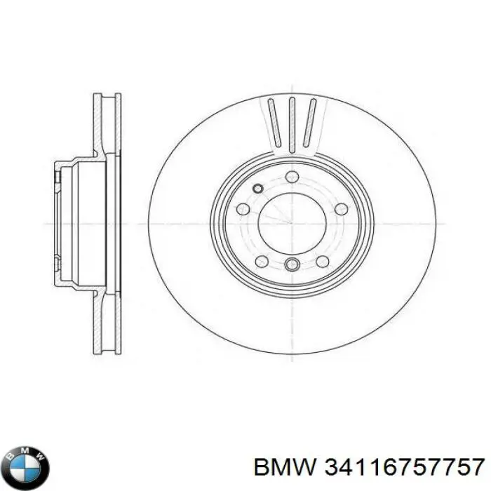 Frenos delanteros BMW 34116757757 precio, desde 90,18 EUR
