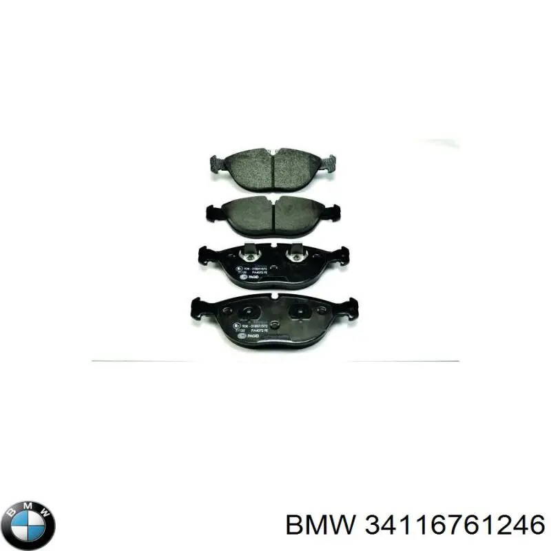 Comprar 34116761246 BMW Pastillas delanteras de freno