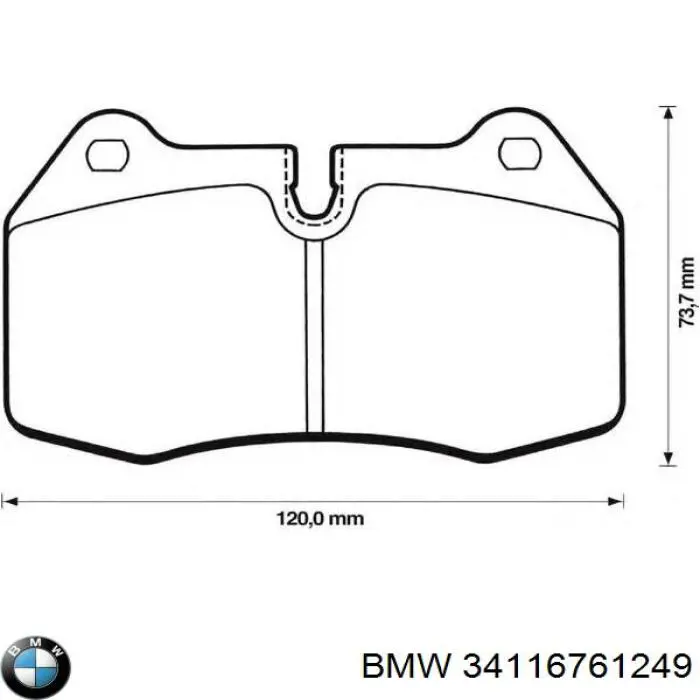 Pastillas freno delanteras BMW 34116761249 precio, desde 37,29 EUR