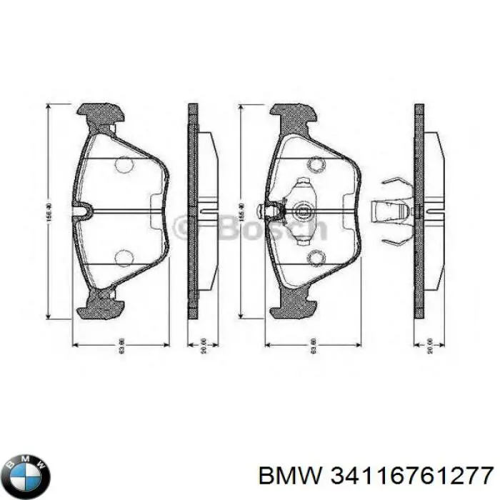 Pastillas freno delanteras BMW 34116761277 precio, desde 36,31 EUR