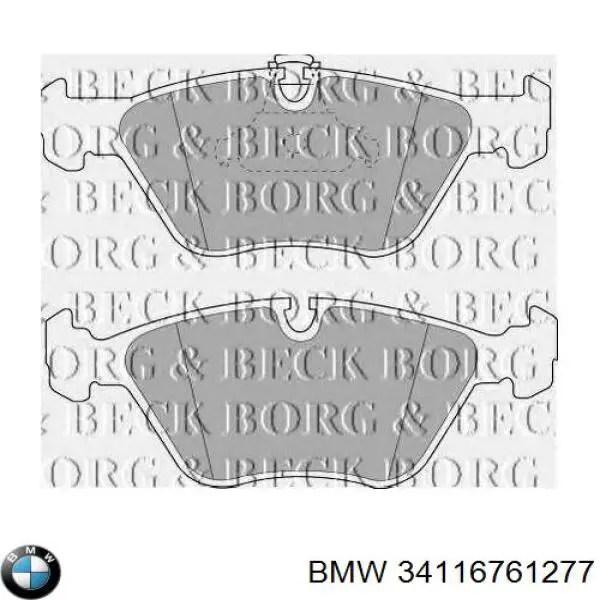 Comprar 34116761277 BMW Pastillas delanteras de freno