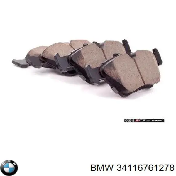 Pastillas freno delanteras BMW 34116761278 precio, desde 24,87 EUR