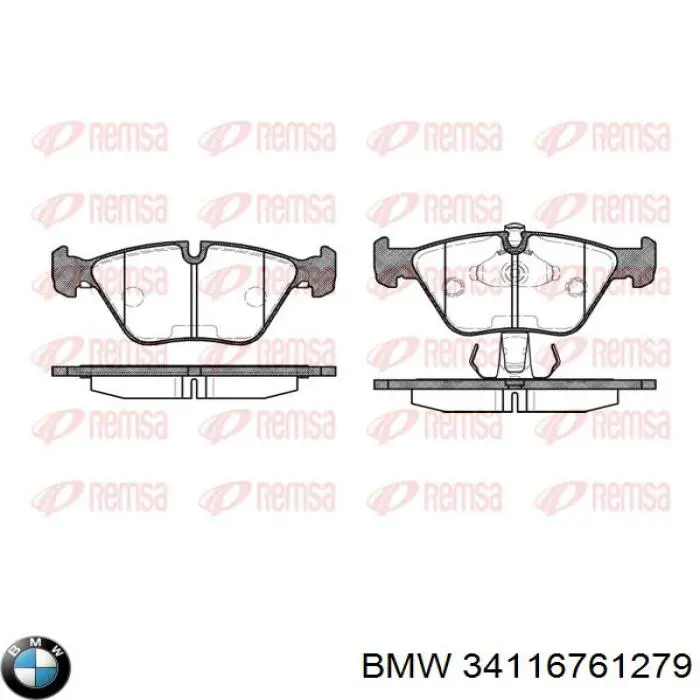 Comprar 34116761279 BMW Pastillas delanteras de freno