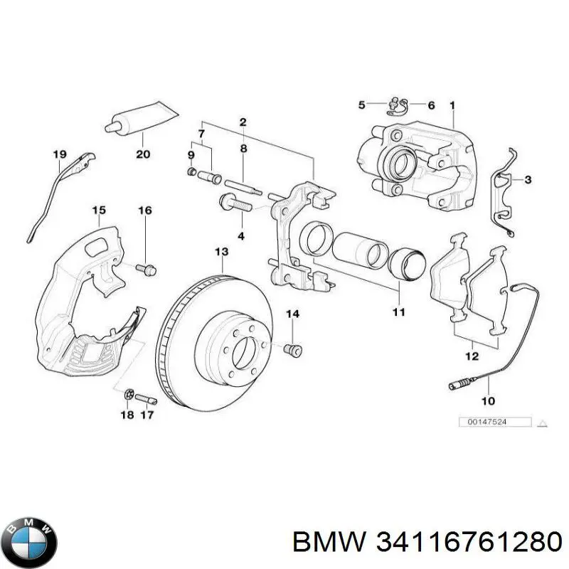 Pastillas freno delanteras BMW 34116761280 precio, desde 36,31 EUR