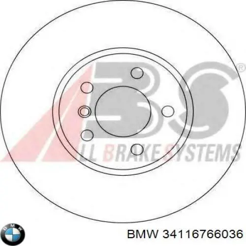 34116766036 BMW freno de disco delantero