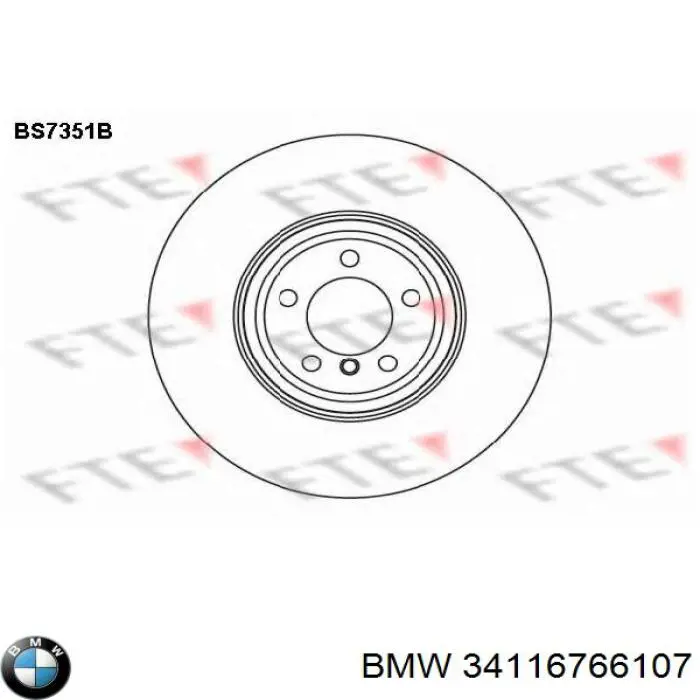 Frenos delanteros BMW 34116766107 precio, desde 101,50 EUR